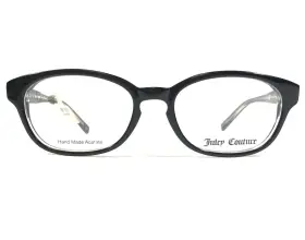 Ju101-0jxi Juicy Couture Ju101 0jxi Eyeglasses Frames Black Clear Round Full Rim 49-17-135