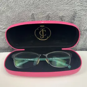 51-16-130 Juicy Couture Ju109 0ra8 Black Teal Womens Eyeglasses Frames With Case
