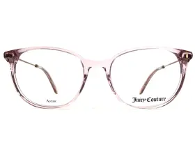 51-18-135 Juicy Couture Ju201/g Eyeglasses Frames 3dv Crystal Pink Light Gold