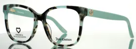 54-17-145 Juicy Couture Ju260 Ju260/g Yje Blue Tortoise Womens Square Eyeglasses B 48