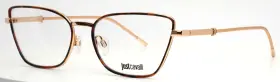 56-17-140 Just Cavalli Jc0930 028 Havana Gold Womens Cat Eye Eyeglasses B 37 E