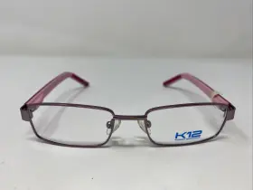 46-16-130 K12 Eyewear 4078 Pink Turbo Metal Full Rim Eyeglasses Frame Kw88