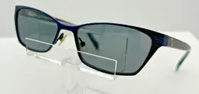 52-15-135 Karen Kane 748474320698 Blackberry Eyeglasses Frames Only Navy Blue Polish Il21