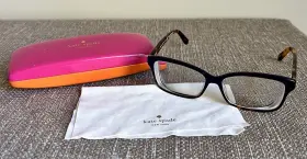 01q7 Kate Spade 716737726570 Eyeglasses Sharla Blue And Tortoise Shell Size 135 With Case Euc