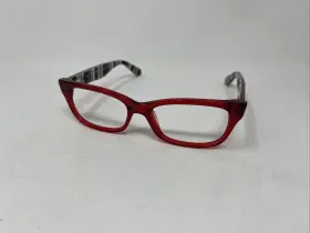 50-16-135 Kate Spade New York G856 Eyewear Elora Qhh Translucent Red Flex Hinge