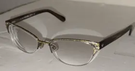 0w48 Kate Spade New York Shayla Eyeglasses So Happy To See You Glitter Half Rim 51 17 135