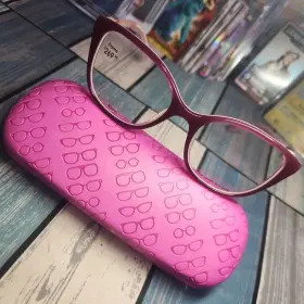 Taya-bv3 Kate Spade New York Taya Bv3 So Happy To See You Burgundy/pink Eyeglasses Frames