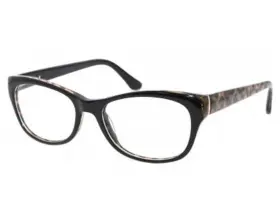 K163 Kay Unger New York Black Womens Eyeglasses Frame 52-16-140mm Rx Ready