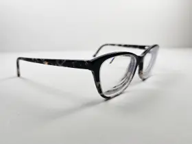 53-16-140 Kay Unger K206 Black Designer Cat Eye Eyeglass Frames Only For Women