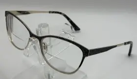 K213 Kay Unger Blk 55 17 145 Women S Eyeglasses Black Gold Glitter Frame