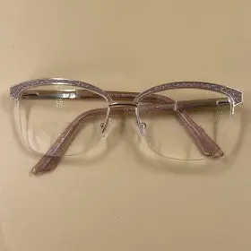 55-17-140 Kay Unger K232 Eyeglasses Frame Women Metal Half Rim Square Only