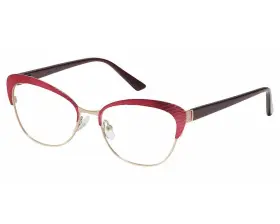 53-16-140 Kay Unger K235 New York Red Gold Womens Eyeglasses Frames Rx Ready