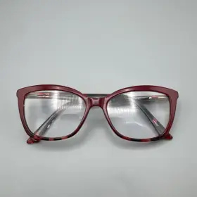 55-16-145 Kay Unger K237 Eyeglasses Hm Red Cat Eye Frames Only