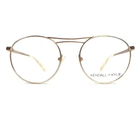 50-18-135 Kendall Kylie Kko131 Eyeglasses Frame Nikki 780 Matte Gold Wire Rim