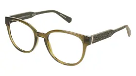 Ke2602-275 Kendra Scott New / Ke2602 275 Womens Green Khaki/black Eyeglasses - 52/19/145
