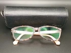 0210-1 Kenneth Cole Kc 052 Tortoise/beige Eyeglass Frame 54 14 140 With Case