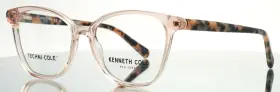 53-16-140 Kenneth Cole Kc0327 072 Pink Womens Semi Cat Eye Eyeglasses B 43 53-16-140 Kenneth Cole Kc0327 072 Pink Womens Semi Cat Eye Eyeglasses B 43