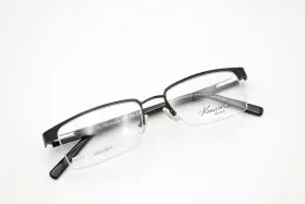 52-17-140 Kenneth Cole Kc151 Col. 002 Black Eyeglass Frames Flex Hinges B287