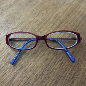 Kc524 Kenneth Cole Eyeglasses Frames Blue Red Kc 524 Sacred Temple Col 699 51-16 135mm