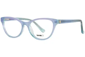 Kensie 715317118286 Collab Sk Eyeglasses Youth Girls Sky Full Rim Cat Eye 48mm