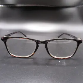 08193pb Keystone Eyeglass Frames Full Rim Rectangle Tortoiseshell Purple Brown 50-18