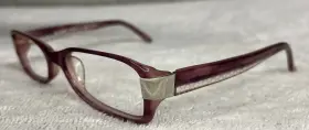 51-17-143 Kio Yamato Kp-025 Eyeglasses Frames Full-rim Purple Col.8 Inch Plumeria