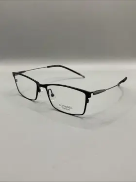 56-18-150 Kio Yamato Kt-471u Eyeglasses Black Titanium Rectangle Full Rim Japan