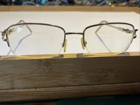 53-18-135 Kirkland Signature 511832 Eyewear Marilyn Gold Eyeglasses Frames Only