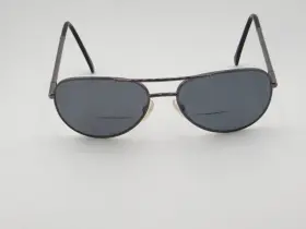 596184 Kirkland Signature Eyeglass Frames Zin Gunmetal 57/16 140 Aviator