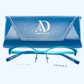 49-18-135 Koali Morel 8297k Bn041 Black Teal Womens Cat Eye Eyeglasses B 37