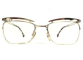 52-20-130 L.a.eyeworks Fabio-451 Vintage La Eyeglasses Frames Fabio 451 Shiny Gold Eyebrows