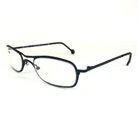 50-23-120 L.a.eyeworks Slim-554 Vintage La Eyeglasses Frames Slim 554 Navy Blue Rectangular