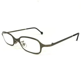 L.a.eyeworks Streb-433 Vintage La Eyeglasses Frames Streb 433 Brushed Pewter Gray 45-21-120