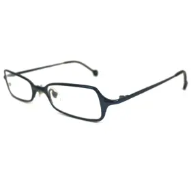 48-20-125 L.a.eyeworks Whip-574 Vintage La Eyeglasses Frames Whip 574 Blue Rectangular