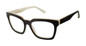 53-18-140 L.a.m.b. La043 Black Bone Womens Acetate Eyeglasses Frames Mm Rx Ready