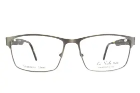 56-15-140 La Scala 846-gun Eyeglasses Frames 846 Gun Gunmetal Tortoise Rectangle