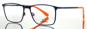 54-17-145 Lacoste L2223 424 Navy Mens Rectangle Full Rim Eyeglasses B 39