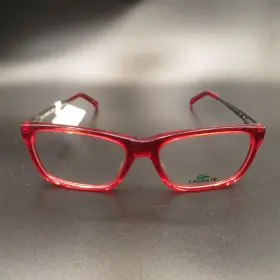 52-16-135 Lacoste L2654-615 L2654 615 Red Full Rim Eyeglass Frames Unisex Square