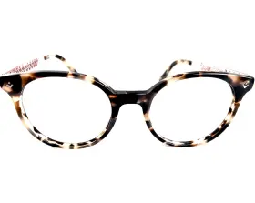 L2806 Lacoste Round Womens Eyeglasses Frame 219 Brown/havana 50mm 50-20-140