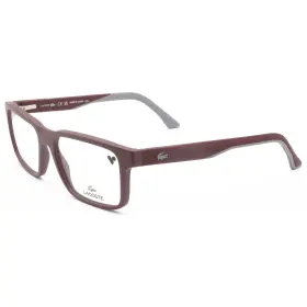L2922-603-55 Lacoste Mens Rectangular 55mm Eyeglasses Frames Dark Red L2922-603