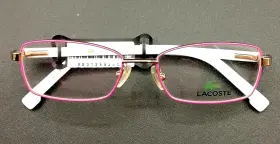 L3102 Lacoste New Kids Metal 714 Eyeglasses Frames 48-15 125 White And Pink