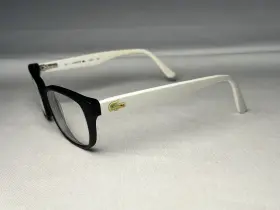 L3604 Lacoste Eyeglasses 001 White Black Gator Frames Only 135