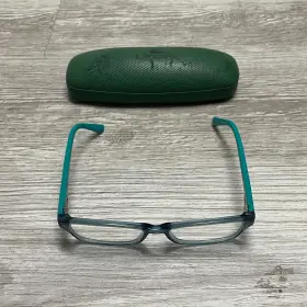 L3608 Lacoste 444 Teal Green 48/15/130 Kids Flex Eyeglasses Frames Only With Case