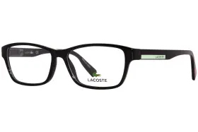 L3650 Lacoste 001 Eyeglasses Frame Youth Black Full Rim Rectangle Shape 50mm