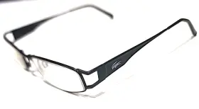 La12202 Lacoste Black Metal Rectangle Eyeglasses Frame 50-17 135