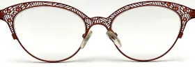52-18-133 Lafont 3504 Jean Eyeglasses Frames Only Fuchsia Purple Orange France