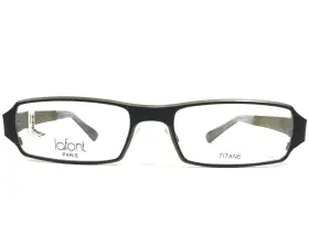 54-18-140 Lafont Achille2 Eyeglasses Frames 102 Black Green Rectangular Full Rim