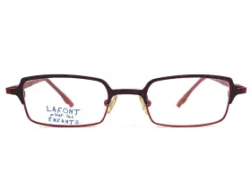 43-18-118 Lafont Coco-657 Jean Kids Eyeglasses Frames Coco 657 Black Red Rectangle