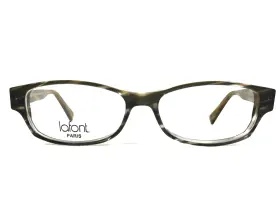 51-14-138 Lafont Eva-495 Jean Eyeglasses Frames Eva 495 Brown Clear Gray Rectangle