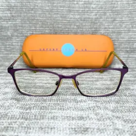 Lafont - Issy & La 50-16-129 Eyeglasses Paquerette Purple Yellow Frame France Case